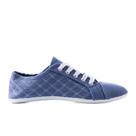 Baskets enfant bleu rubis