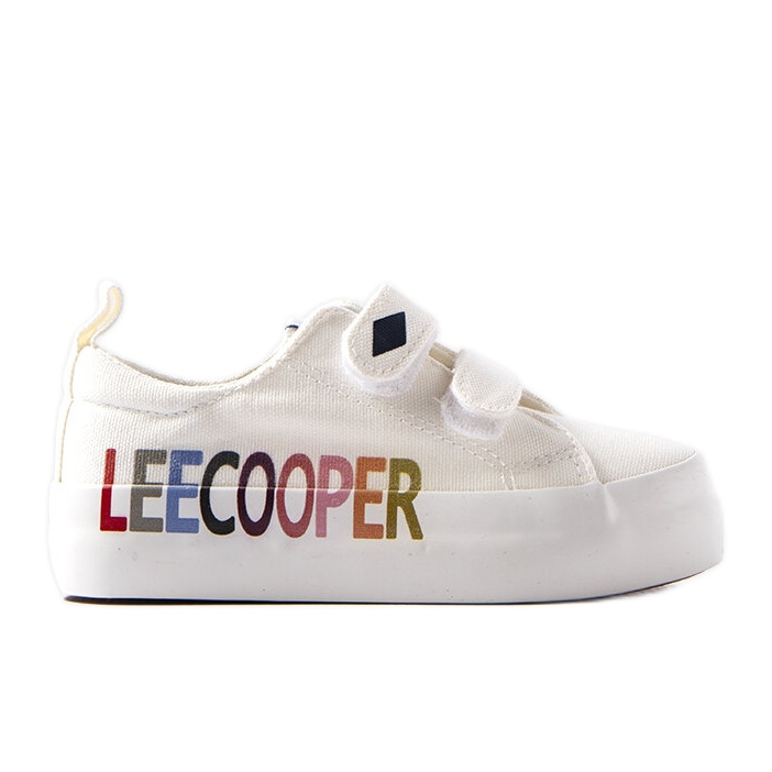 Lee Cooper Baskets Blanches Velcro Enfants