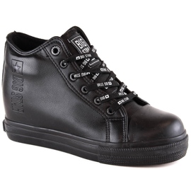 Baskets Wedge femme noires Big Star EE274127