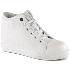 Baskets pour femmes sur le coin blanc Big Star EE274128 blanche Baskets pour femmes sur le coin blanc Big Star EE274128 blanche