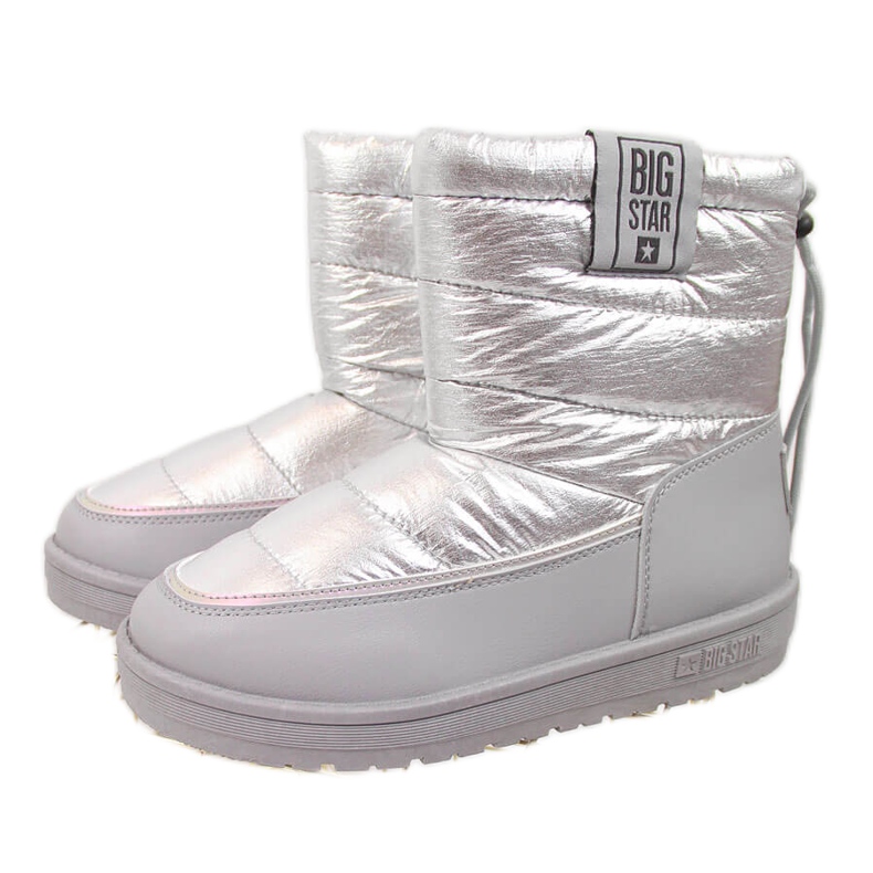 Bottes de neige isolées argentées pour femmes Big Star II274118