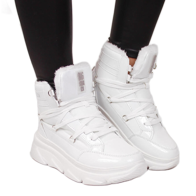 Bottes de neige pour femmes sur la plate-forme blanche Big Star II274463