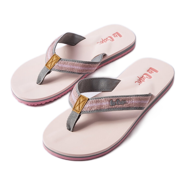 Tongs Lee Cooper rose clair