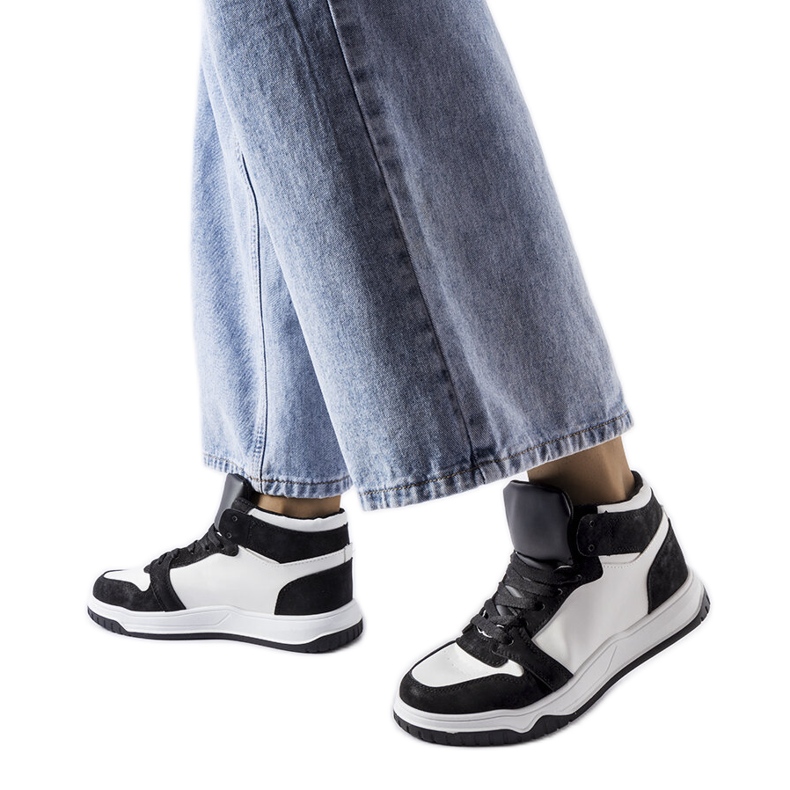 Baskets montantes noires Elizabeth le noir