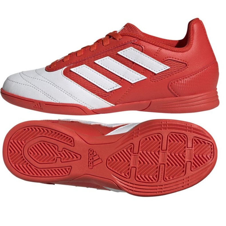 Chaussures adidas Super Sala In Jr IE1552 multicolore oranges et rouges