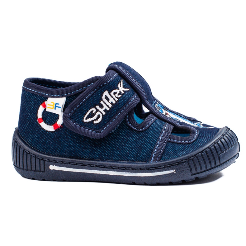 SHELOVET Chaussons bleu marine pour un garçon à la maternelle 3F