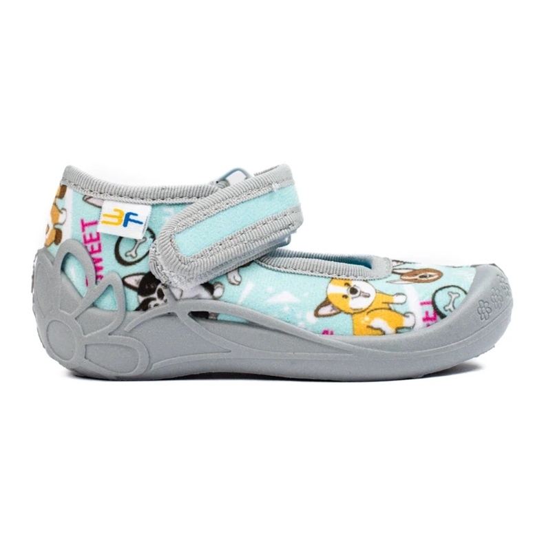 SHELOVET Chaussons pour enfants pour la maternelle avec des chiens 3F bleu