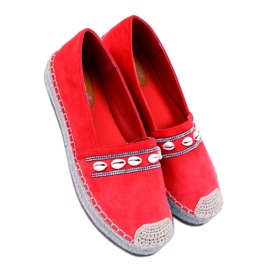 Espadrilles coquillage orange océan Espadrilles coquillage orange océan