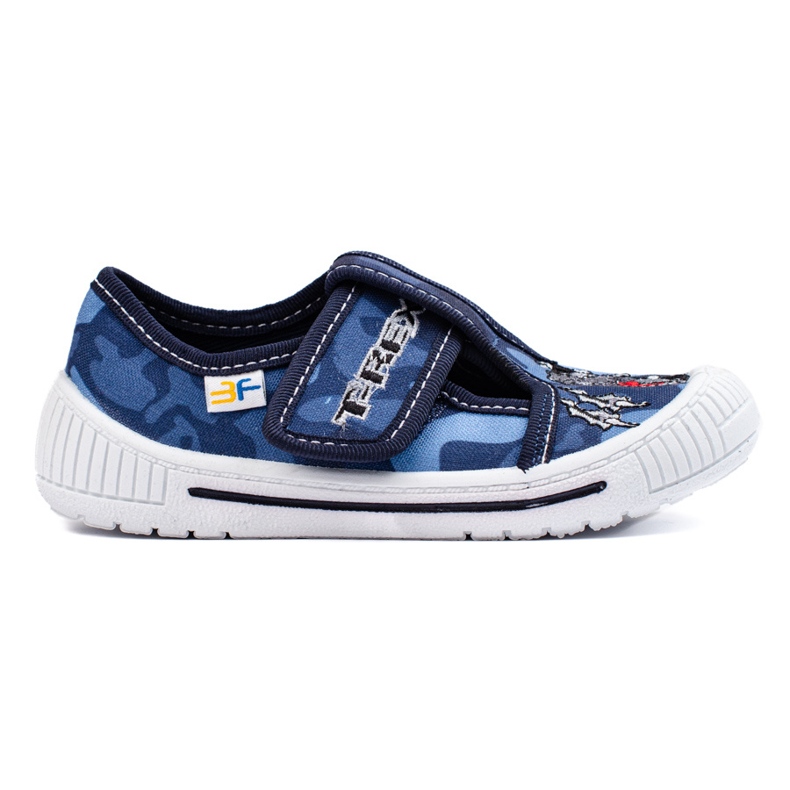 SHELOVET Chaussons enfant bleus pour maternelle 3F