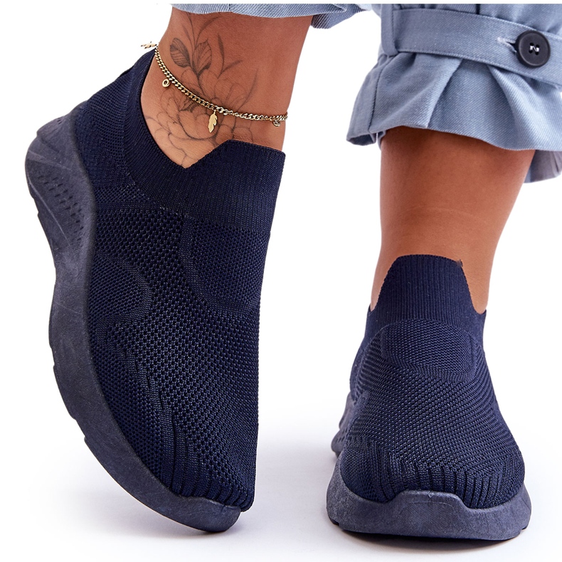 PG1 Chaussures de sport à enfiler pour femme Bleu marine Claris