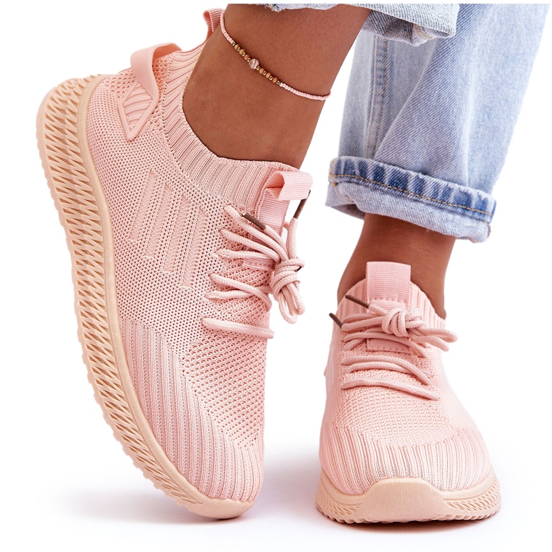 PG1 Baskets Slip-on Textile Femme Rose Zauna