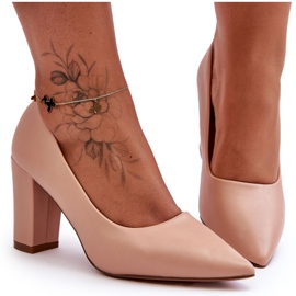 Escarpins à talons classiques Nude Odessa beige