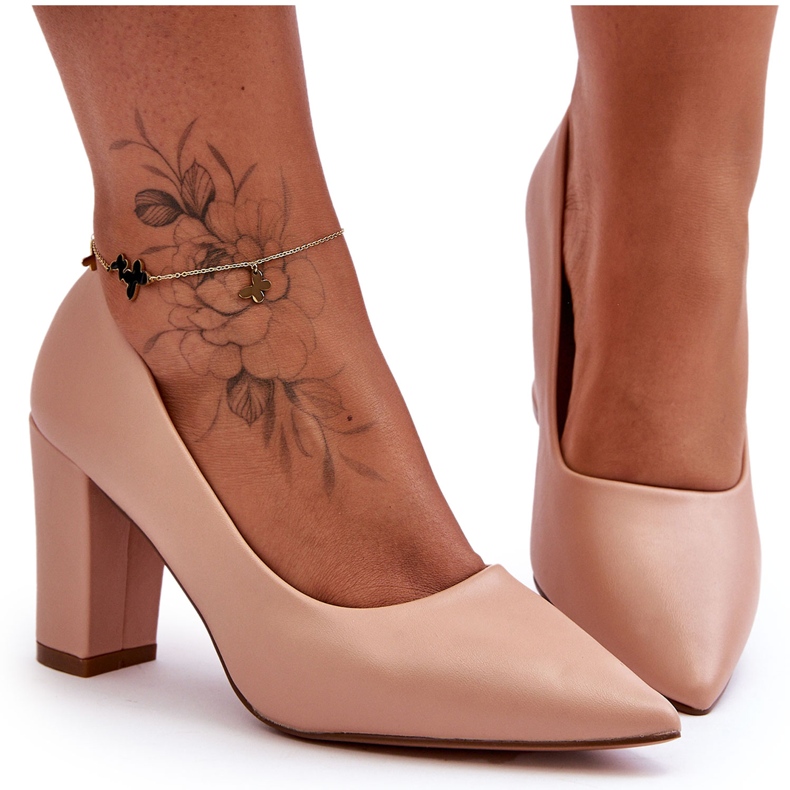 Escarpins à talons classiques Nude Odessa beige