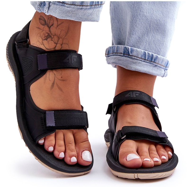 Sandales Sport Femme 4F 4FSS23FSANF016-22S Noir le noir