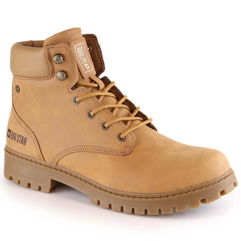 Bottes hautes homme camel Big Star KK174207 brun