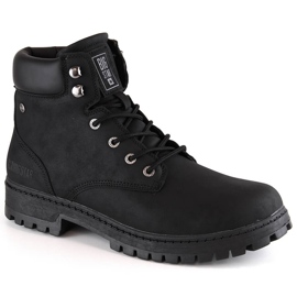 Bottes hautes pour hommes noires Big Star KK174209 le noir Bottes hautes pour hommes noires Big Star KK174209 le noir