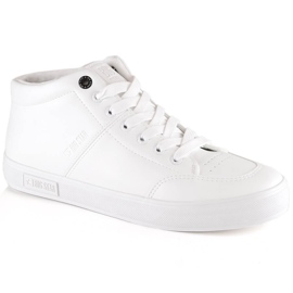 Chaussures de sport homme isolées pour la cheville blanc Big Star KK174347 blanche