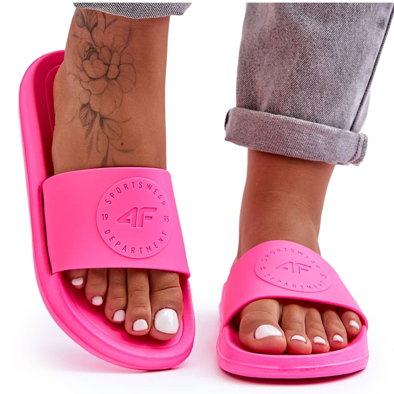 Chaussons Sport Femme 4F 4FSS23FFLIF069-53S Fuchsia rose