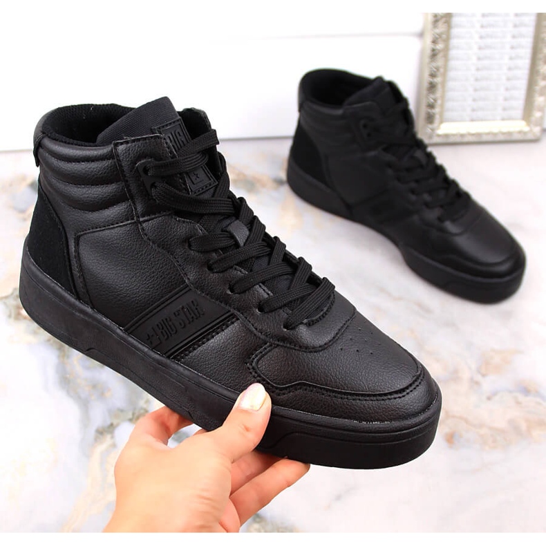 Chaussures de sport baskets noires Big Star KK274262 le noir