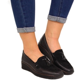 Rieker W RKR395 chaussures compensées noires le noir