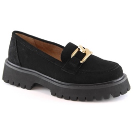 Filippo cuir daim chaussures plateforme W PAW459A noir le noir