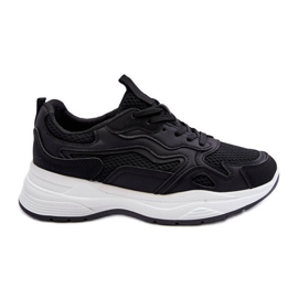 PG1 Chaussures De Sport Pour Femme Baskets À Plateforme Noir Et Blanc Lomare le noir