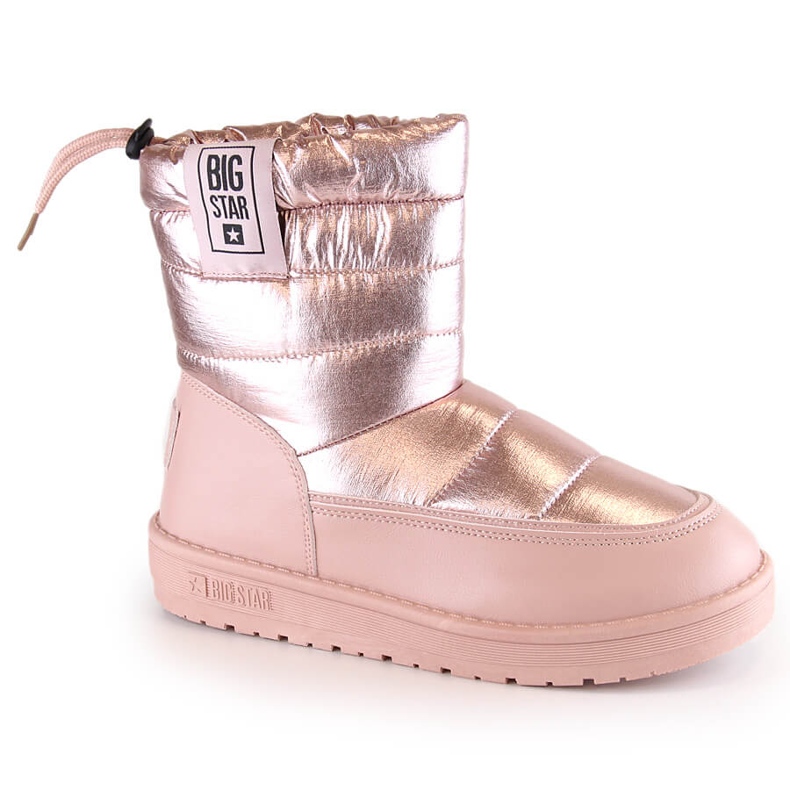Bottes de neige pour femmes métallisées isolées rose Big Star II274119