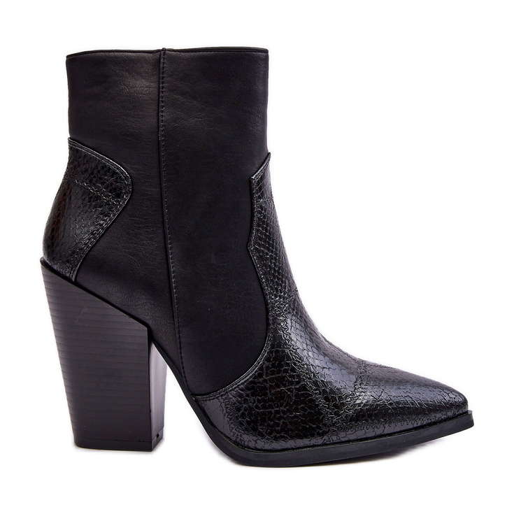 Santiags Femme Cuir Noir Fiorène le noir