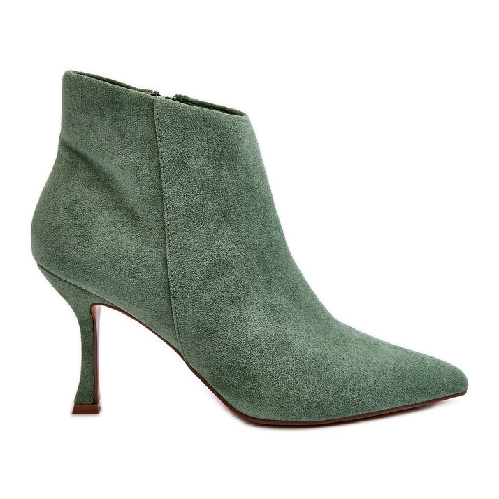 WS1 Bottes à Talons Hauts en Daim pour Femme Vert Merissa WS1 Bottes à Talons Hauts en Daim pour Femme Vert Merissa