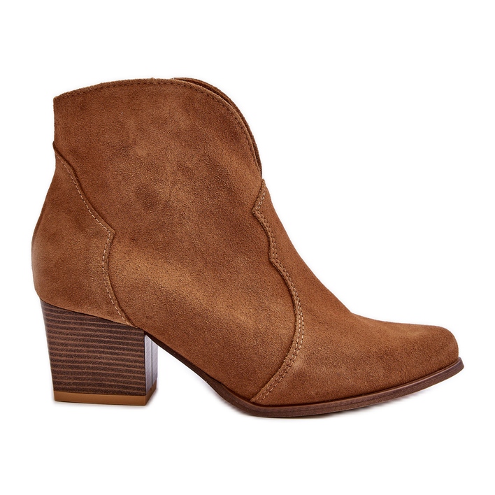 Lewski Shoes Santiags Lewski EV28 Suede Marron brun