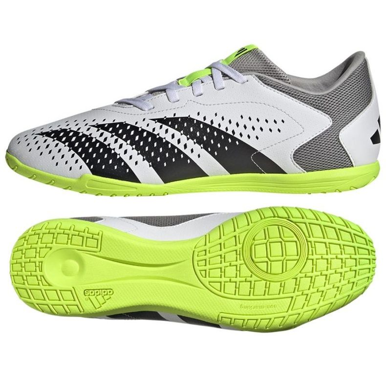 Adidas Predator Accuracy.4 In M GY9986 chaussures de football blanche blanche Adidas Predator Accuracy.4 In M GY9986 chaussures de football blanche blanche
