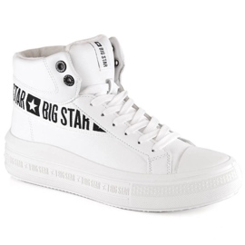 Chaussures de sport isolées Big Star W INT1901A blanc blanche Chaussures de sport isolées Big Star W INT1901A blanc blanche