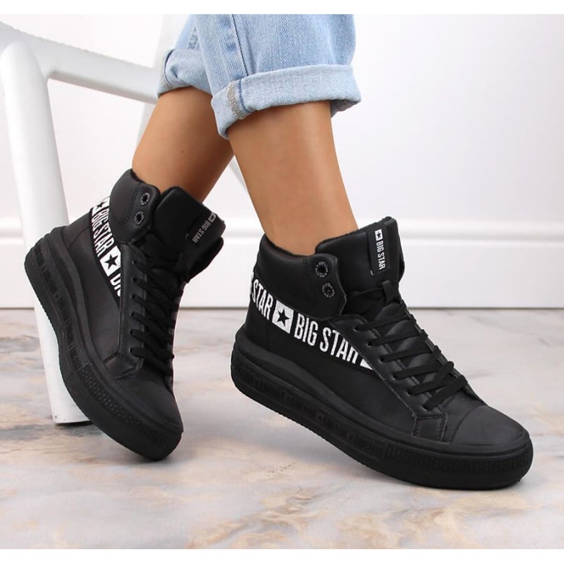 Big Star W INT1901B chaussures de sport isolées noir le noir