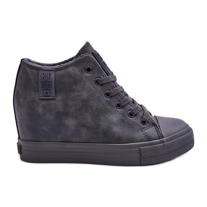 Baskets compensées en cuir pour femme Big Star MM274005 Gris Baskets compensées en cuir pour femme Big Star MM274005 Gris