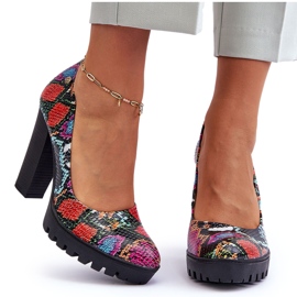 Escarpins à Talons en Cuir Maciejka 02629-56 Multicolore