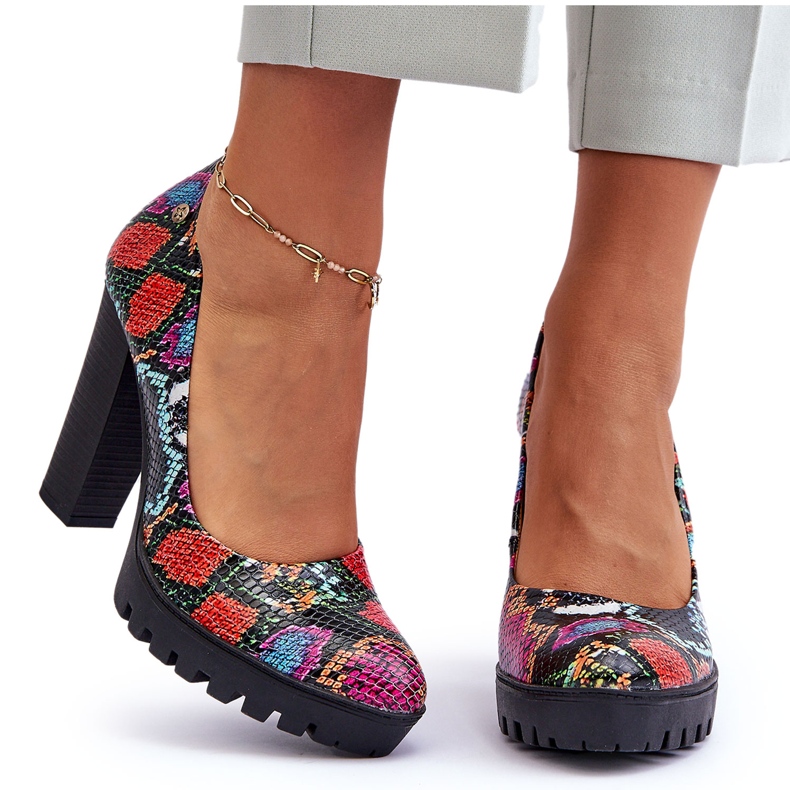 Escarpins à Talons en Cuir Maciejka 02629-56 Multicolore