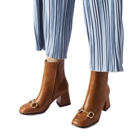 Bottines marron de Castione brun