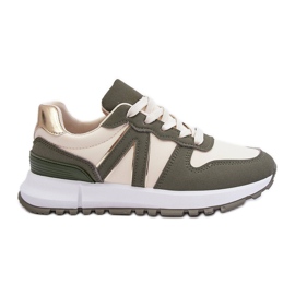 PG1 Chaussures Sport Femme Vert-Beige Kabama