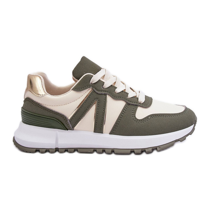 PG1 Chaussures Sport Femme Vert-Beige Kabama