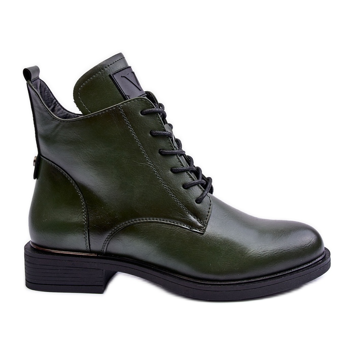Vinceza Bottes de Travail en Cuir pour Femme Vert Tedrick Vinceza Bottes de Travail en Cuir pour Femme Vert Tedrick