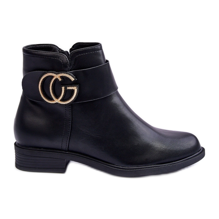 FD1 Bottes Femme Avec Décoration Noir Galos le noir FD1 Bottes Femme Avec Décoration Noir Galos le noir