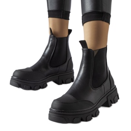 Bottines Sibyla noires à enfiler