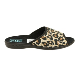 Adanex 16833 chaussons femme léopard le noir