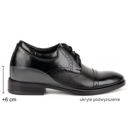 Olivier Chaussures habillées en cuir homme MP45KB noir