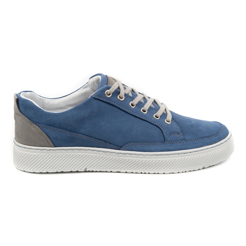 Olivier Chaussures Baskets en cuir pour homme 950MA bleu Olivier Chaussures Baskets en cuir pour homme 950MA bleu