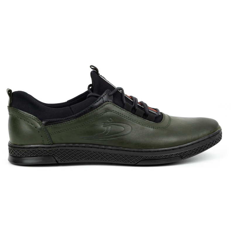Polbut Chaussures décontractées en cuir pour hommes K24 vert