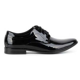 Olivier Chaussures habillées homme cuir verni 305LU noir