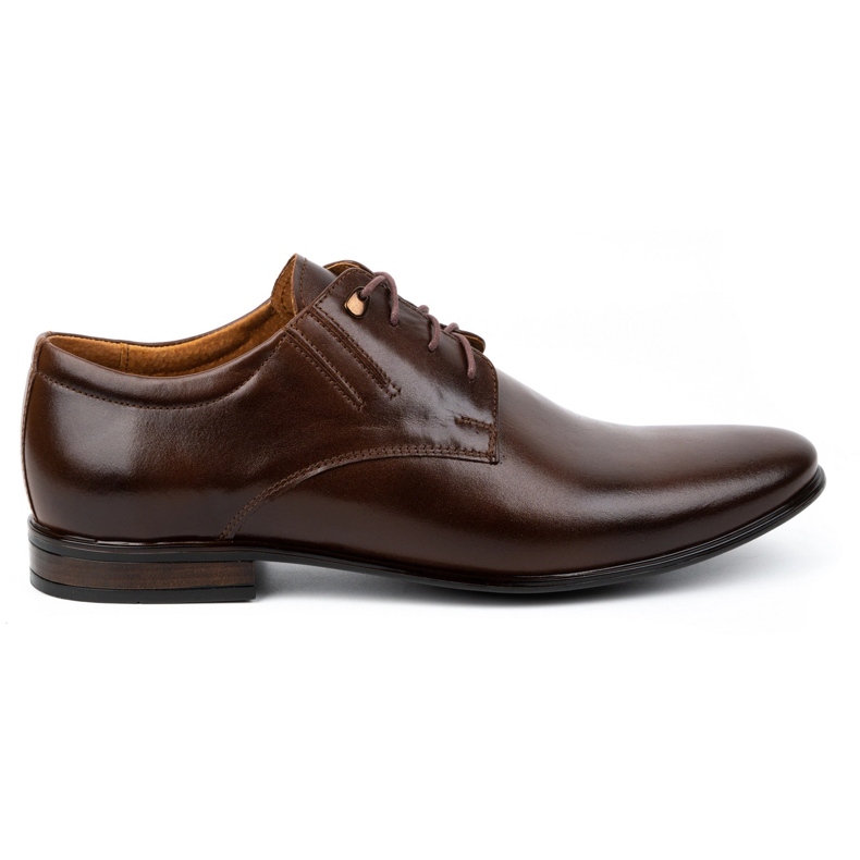 Olivier Chaussures habillées en cuir pour hommes 480 marron foncé brun