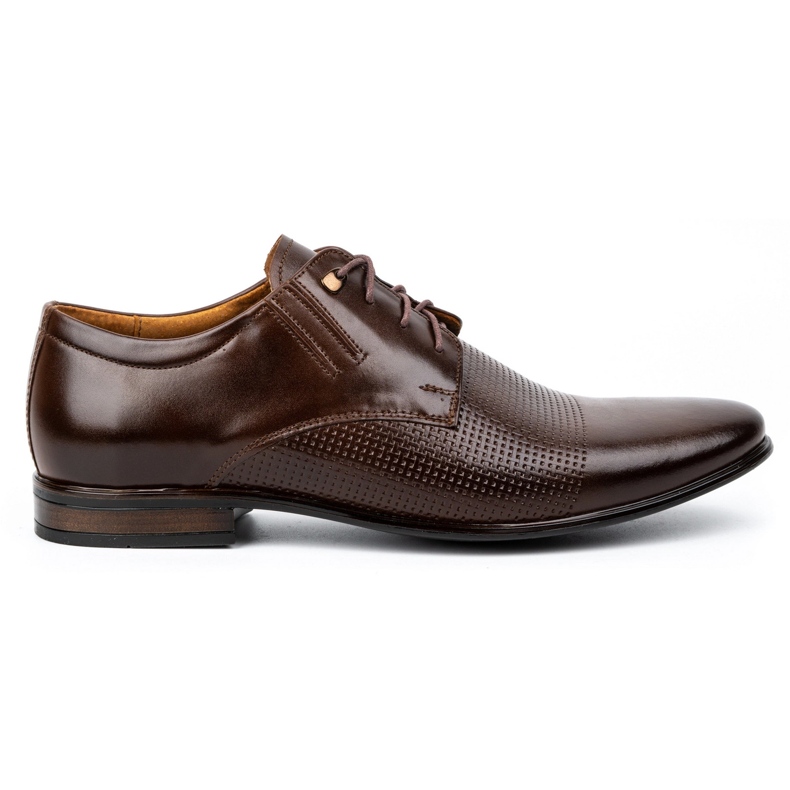 Olivier Chaussures habillées en cuir pour hommes 482 marron foncé brun