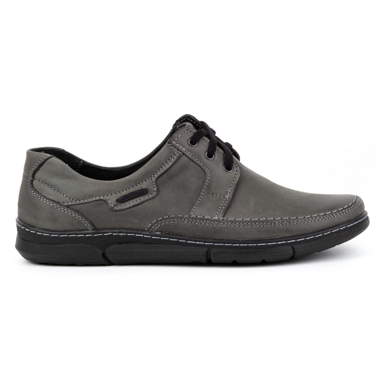 Olivier Chaussures en cuir à lacets pour hommes 60K gris